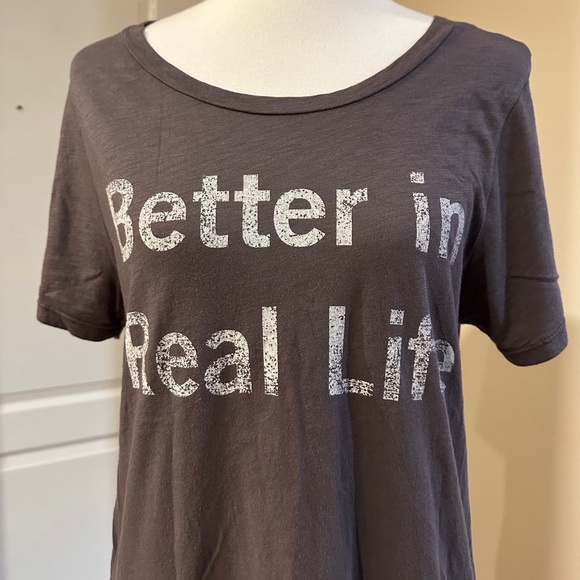 Gray “Better in Real Life” Tee - Picture 9 of 11